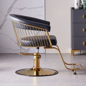 2024 Suessen dernière version conception creuse chaise de beauté noir et or luxe salon de coiffure chaises de coiffure - Product Image 4