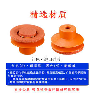 Boquilla de Silicona Resistente a Altas Temperaturas, Ventosa Manual de Vacío, Accesorios para Brazos Robóticos, Capacidades de Automatización - Product Image 2