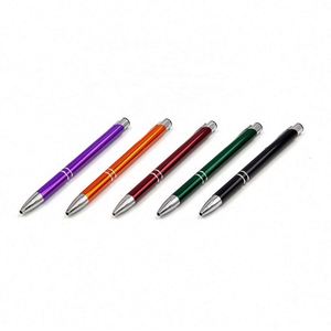 Hot Selling Custom Logo Aluminium Metal Ballpoint Pen 0.5 mm Writing Width Popular Promotional Item - Product Image 5