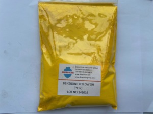 Pigmento <span class=keywords><strong>Amarillo</strong></span> 12 GH CAS 6358-85-6 Polvo <span class=keywords><strong>Amarillo</strong></span> Verdoso para Tintas a Base de Agua, Tintas Offset y Formulaciones de Pintura - Product Image 1