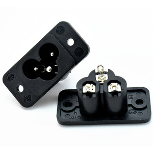 C6 prise de courant alternatif CUL VDE <span class=keywords><strong>CEKC</strong></span> CB Attestation prise de rallonge en plastique en laiton pour les normes EU US AU UK classées 2.5A Nylon - Product Image 4