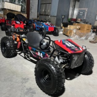 Nuevo Diseño de Karting Todoterreno con Pedales, Neumáticos Anchos de 10 Pulgadas, Capacidad de Carga de 200 kg, Motor de Gasolina de 212 cc y 4 Tiempos, Freno de Disco Hidráulico, Go Kart Cross para Adultos