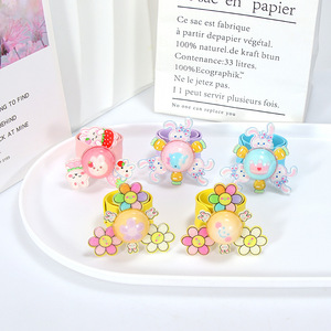 Anillo a presión de dibujos animados para niños y niñas, pulsera, figurita de muñeca, joyería, graduación de jardín de infantes, regalo pequeño cultural y creativo - Product Image 3