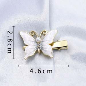 Nouvelle pince à cheveux papillon 4.6cm de Corée du Sud pinces à cheveux en alliage de gros pour fille - Product Image 3
