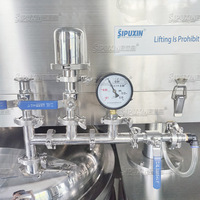 Sipuxin 250L Mélangeur d'émulsifiant sous vide de type hydraulique Fabricant de cosmétiques Équipement de mélange de machine avec réservoir d'eau et huile