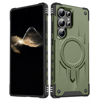 Coque magnétique sans fil pour Samsung Galaxy S25 Edge S24 Plus S23 Ultra S22 S21 S20 FE A17 Housse PC antichoc
