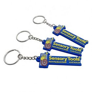 New Design Custom Logo Silicone Keychain Soft PVC Rubber Key Chain for Promotion - Product Image 2