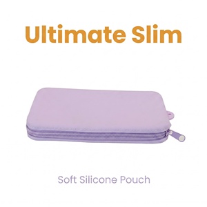 Multi-purpose Silicone Hard Shell Organizer Case Portable Zipper <b>Bag</b> for Makeup Stationery & <b>Cable</b> Storage - Product Image 1