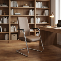Kursi Kantor Kulit Asli Ergonomis Modern Nyaman Empuk untuk Ruang Rapat Eksekutif