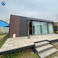 Conception unique, structure en acier personnalisée, maison en bois mobile, une chambre, une salle de bain, pièce conteneur finement décorée
