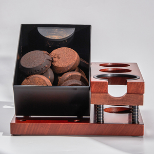 Gỗ Tamper đứng knockbox đôi-tường mùa xuân-nạp cà phê BARISTA công cụ tổ chức tamping trạm chủ Espresso Gõ hộp - Product Image 6