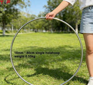 Cerceau <span class=keywords><strong>aérien</strong></span> en acier inoxydable poli 19 mm 80 cm pour artistes, gym à domicile et <span class=keywords><strong>yoga</strong></span> - Product Image 5