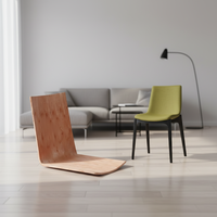 Vente directe d'usine, chaise de salle à manger en bois naturel de haute qualité, chaise de bureau fabriquée en contreplaqué moulé