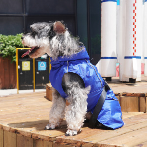 थोक बिक्री कस्टम डिजाइन पालतू कपड़े 70 डी नायलॉन वाटरप्रूफ बारिश जैकेट समायोज्य आउटडोर कुत्ते वर्षाकोट - Product Image 5