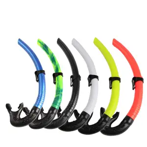 Non-toxic Breathing Diving Snorkel and Folding Flexible Roll Up Full Wet Unisex Tube PVC silicone breathing tube