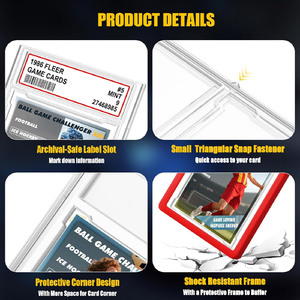 Protezione per Carte Gradate con Scudo Nero e Bianco, Custodia in TPU Silicone Colorata, Protezione per Carte PSAed - Product Image 4