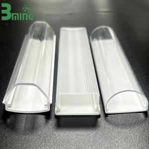 Bming Tùy chỉnh hình dạng bất thường Trắng PC PMMA hồ sơ ép đùn LED ánh sáng khuếch tán ống nhựa - Product Image 6