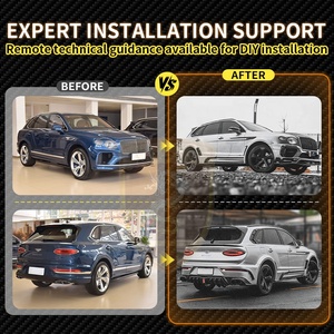 Kit de carrosserie en fibre de carbone sèche Style MSY pour Bentley Bentayga Pare-chocs avant Pare-chocs arrière Jupe latérale Aile de toit Moteur Capot Miroir Couverture - Product Image 2
