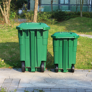 Cubo de Basura Grande para Exteriores con Ruedas y Tapa, Cubo de Basura Reforzado de 50L, Cubo de Basura con Pedal para Cocina y Hogar de 70L - Product Image 2