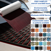 Customized Modern Brushed Anti-Slip EVA Foam Marine Grade Mats Waterproof Decking Outdoor Boat Deck Floor Self-Adhesive