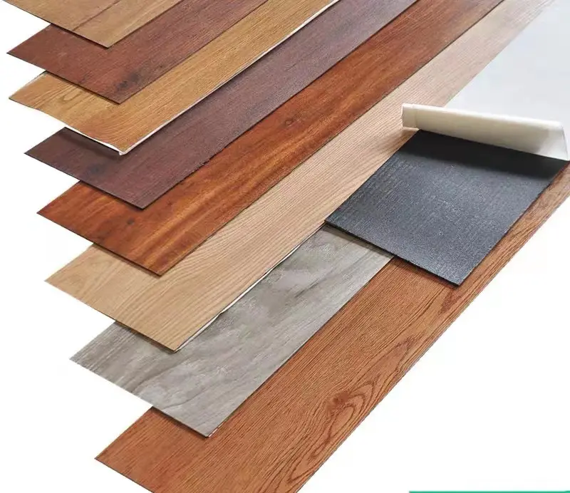 High quality waterproof luxury vinyl tiles plastic pvc plank peel and stick self adhesive vinyl plastic floor