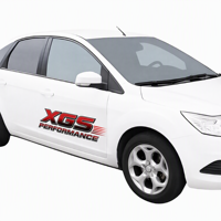Autocollant XGS personnalisé avec logo, motif publicitaire imprimé pour véhicule, film adhésif pour carrosserie, autocollant de signalisation pour voiture