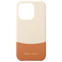 Étui de téléphone en cuir véritable de luxe antichoc avec logo personnalisé et support magnétique pour 14 Pro Max