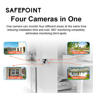 Telecamera di <span class=keywords><strong>Sicurezza</strong></span> SAFEPOINT con Quattro Obiettivi, Doppio Braccio PTZ, WiFi, Impermeabile per Esterni, 1080P, Tracciamento AI, Visione Notturna a Colori, Allarme - Product Image 4