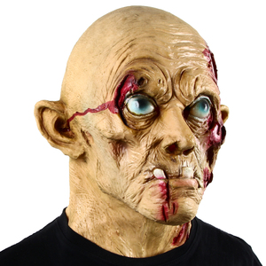 Korku zombi maske cadılar bayramı terör yaşlı adam kostüm Prop perili ev gizli odası kaçış Cosplay zombi başlık - Product Image 2