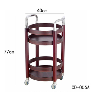 Chariot à roulettes moderne pour bar, thé, vin, chariot de service avec roulettes, or rose et gris, chariot d'hôtel, maison, restaurant - Product Image 6