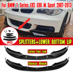 4 Pcs <b>Car</b> Front Bumper Lip Splitter <b>Diffuser</b> Lip Body Kit Spoiler for BMW 1 Series E82 E88 M Sport 2007-2013 - Product Image 1