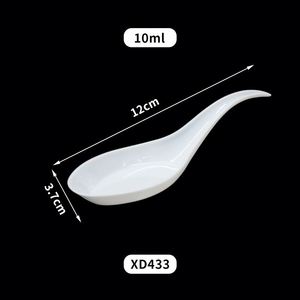 Clear White Black <b>Plastic</b> Tear Drop Appetizer Soup Tasting Asian Spoon Dessert Dish <b>Bowls</b> Teardrop <b>Plates</b> Spoons - Product Image 4