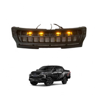 Calandre de voiture L200 Triton 2021 2022 Triton L200 Calandre avant avec lumières LED pour calandre Pièces de voiture modifiées