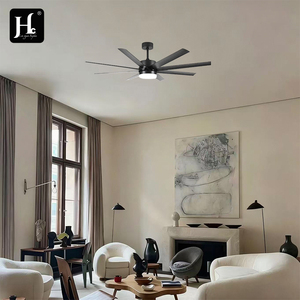 Ventilateur de plafond à LED noir de 72 pouces, grande vitesse de ventilation, réversible, avec lampe et télécommande - Product Image 6