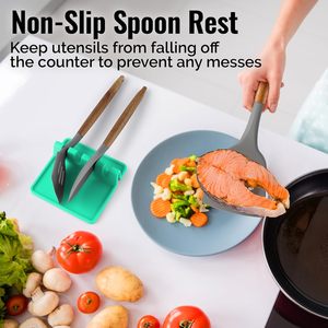 Reposa Utensilios de Silicona para Cocina <span class=keywords><strong>Zulay</strong></span>, Libre de BPA, Resistente al Calor, Base Antiderrames para Cucharas, Uso en la Estufa - Product Image 5