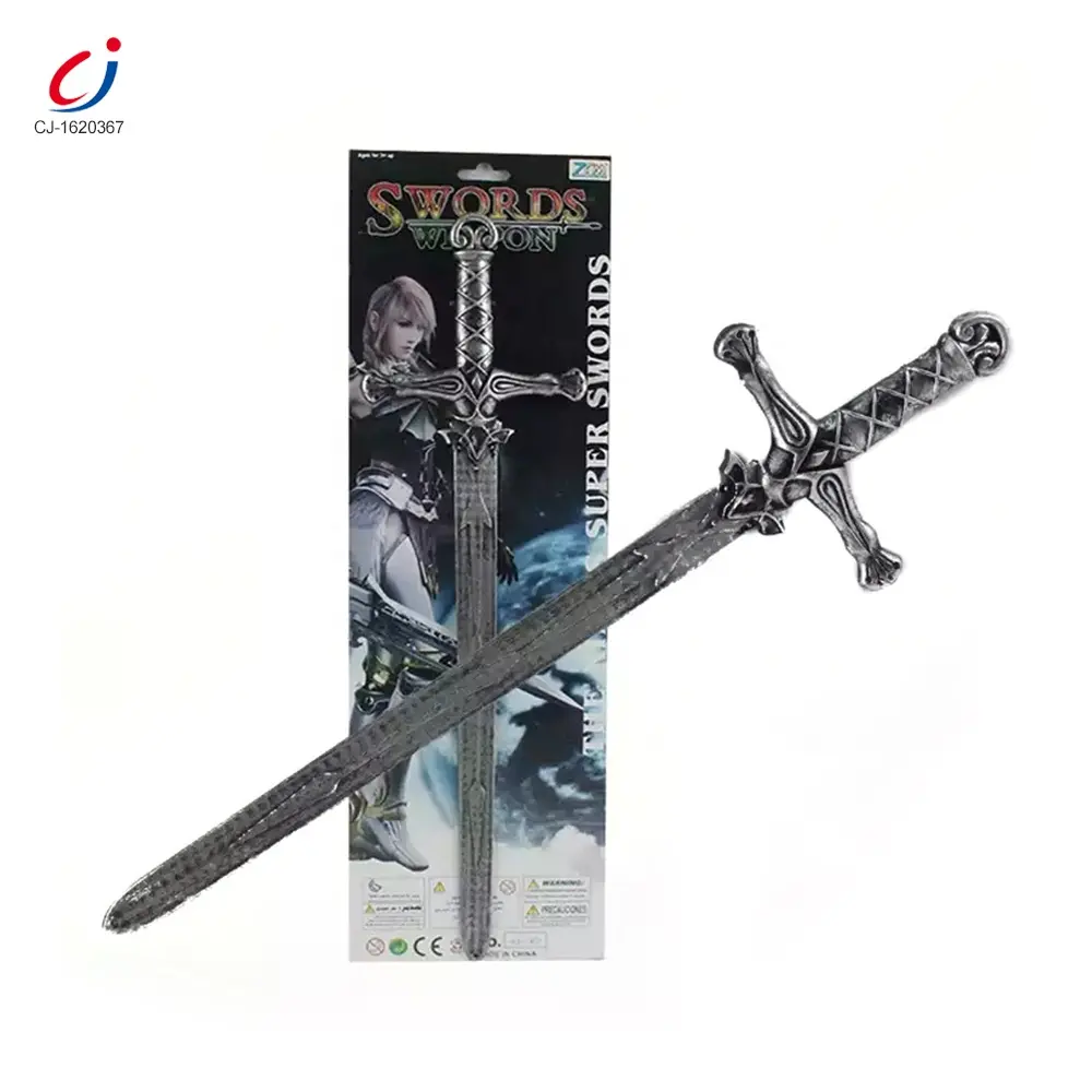 Chengji Best selling realistic vintage cosplay plastic bronze weapon cheap toy swords