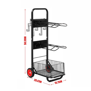 Organizador de almacenamiento para habitación de <span class=keywords><strong>tachuelas</strong></span>, carrito portátil de Metal resistente negro con ruedas - Product Image 2
