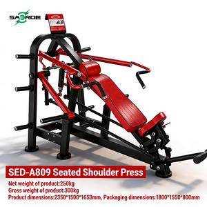 SAERDE Macchina Commerciale per Allenamento Pettorali con Pesi, Attrezzatura da Palestra per Spalle e Petto, Super Inclinata - Product Image 1