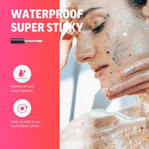 Brillo labial personalizado de gran venta, pegamento fijador de brillo labial, adhesivo firme para labios, ojos y cuerpo, polvo de purpurina para maquillaje de escenario - Product Image 3