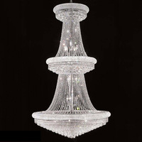 Lustre en cristal QMX personnalisé, style K9, pour villa, salon, escalier, lampe suspendue, hall d'hôtel, lustre moderne de luxe