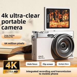 4K Autofocus Short Video <b>Shooting</b> Camera, Suitable for YouTube Photography DCC66 **Front and Rear Dual Camera 16X Digital W - Product Image 5