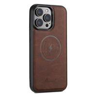Étui pour iPhone 17 16 15 14 avec support intégré en cuir noir et coque en cuir grainé lychee