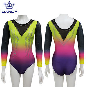 Leotardos de Gimnasia <span class=keywords><strong>Rítmica</strong></span> Personalizados para Niñas, Venta al por Mayor - Product Image 5