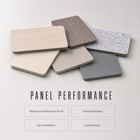 Panneau mural intégré effet bois pour la rénovation complète de la maison, projets hôteliers, décoration de salon, chambre et bureau à domicile