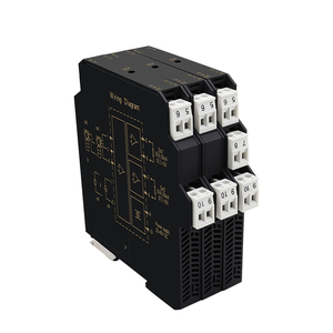 Isolateur de signal de courant industriel 2 entrées 2 sorties 4-20mA/0-20mA, isolation 2500V, haute précision 0,1%, montage sur rail DIN mince 12,8 mm, DC24V - Product Image 2