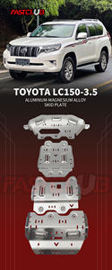 <span class=keywords><strong>Plaque</strong></span> de protection inférieure FASTCULB-LC150-3.5 8mm/5mm pour capot moteur Toyota Land Cruiser 150 2015-2016 en alliage d'aluminium naturel - Product Image 3