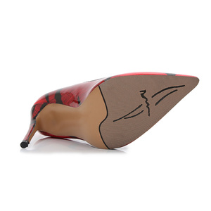Chaussures à talons pour femmes, nouveau Design, bon marché, en gros, en cuir verni, imprimé léopard, à bout pointu - Product Image 6