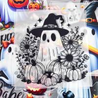 Transferencias DTF de Halloween para Ropa, Impermeables, Lavables, No Tóxicas, Pegatinas de Impresión por Transferencia de Calor, Compatibles con OEM/ODM