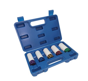 Jeu de douilles à chocs profonds à entraînement de 1/2 pouces Jeu d'outils à main à douille pour écrou de roue de protection métrique non marquant - Product Image 4