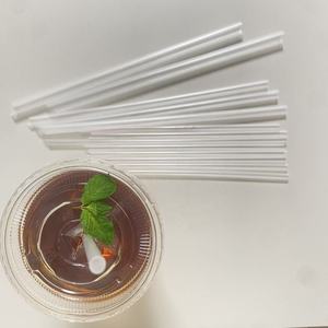 Smartops di alta qualità trasparente di colore nero cannucce di plastica usa e getta 6*190mm confezionate singolarmente adatte per barsandparty - Product Image 6